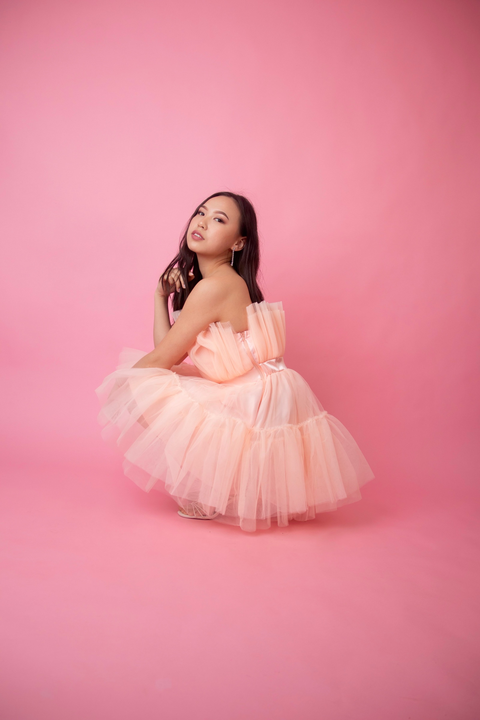 Pink Dress with a Pink Background